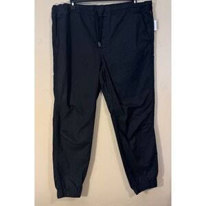 No Boundaries Jogger Pants Men XL Black Casual Twill ElasticWaist Drawstring NEW